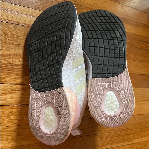 Adidas Boost Cream and Pink Athletic Shoes - Picture 4 of 4